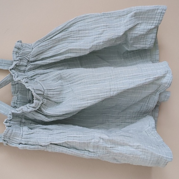 5T Disney Junior Minnie Green Stripes Skirtalls Skirt with Suspenders - Picture 9 of 14